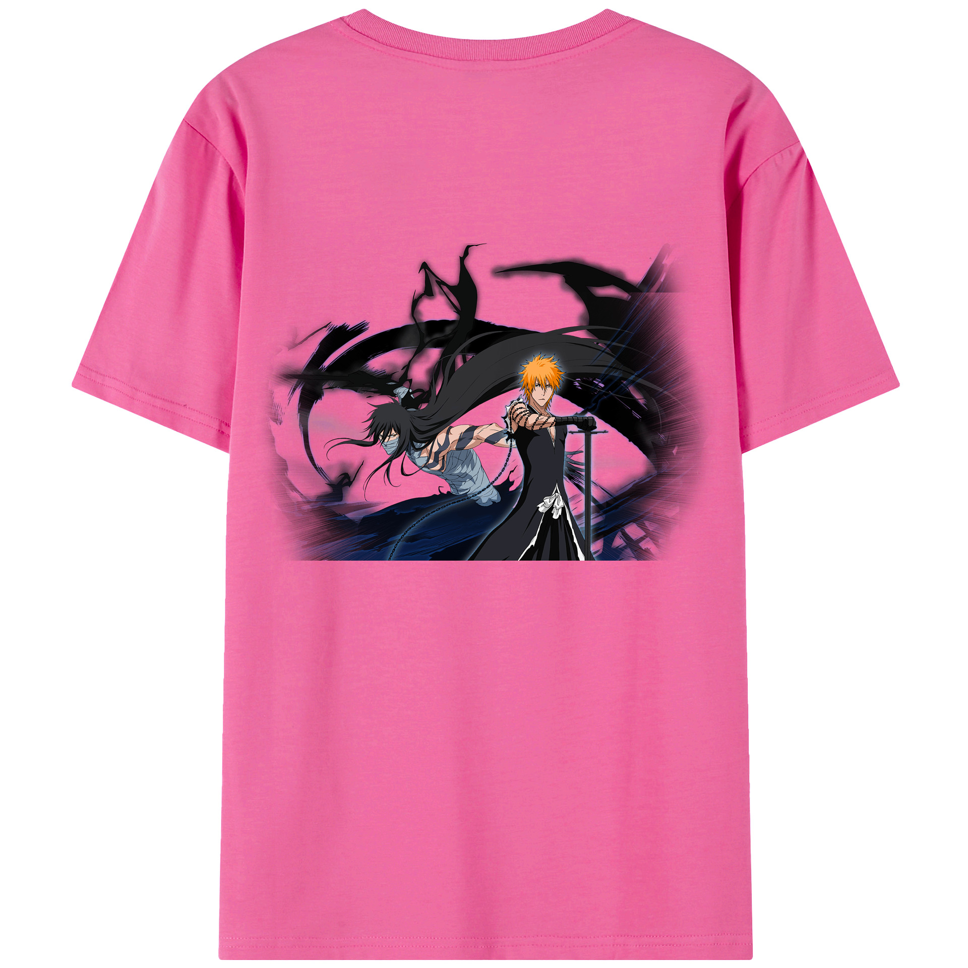 （画像用） ブリーチ 黒崎一護（くろさき いちご）BLEACH Kurosaki Ichigo レディース半袖Tシャツ(バックプリント)